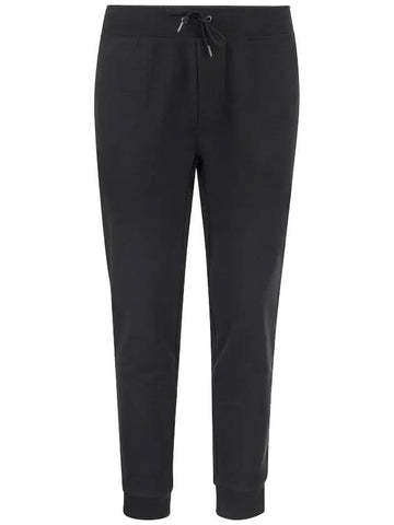 Drawstring Cotton Track Pants Black - POLO RALPH LAUREN - BALAAN 1