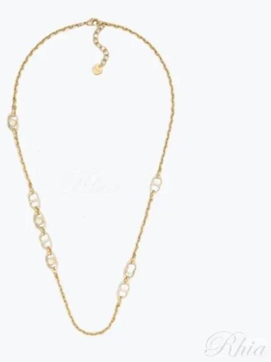 30 Montaigne Jolie Logo Necklace Gold - DIOR - BALAAN 2