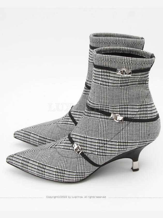 Houndstooth knitted women s ankle boots 11186hva - GIUSEPPE ZANOTTI - BALAAN 3