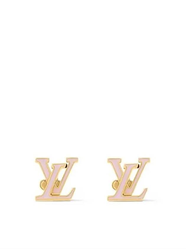 LV Iconic Enamel Earrings Gold - LOUIS VUITTON - BALAAN 2