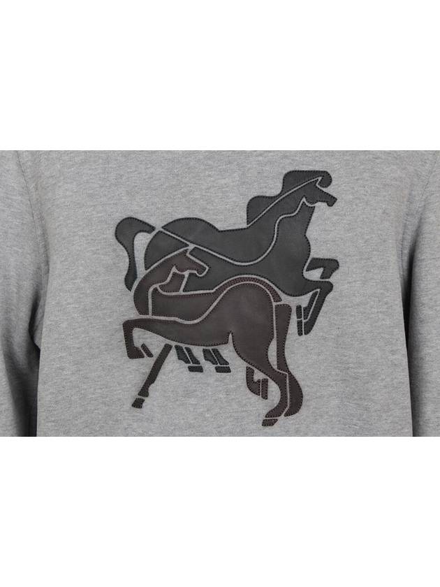 Horse Leather Patch Sweatshirt M - HERMES - BALAAN 2