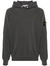 Compass Badge Cotton Hoodie Dark Grey - STONE ISLAND - BALAAN 2