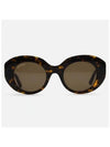 Eyewear Oval Frame Sunglasses Havana - BALENCIAGA - BALAAN 2