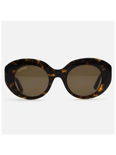 Eyewear Oval Frame Sunglasses Havana - BALENCIAGA - BALAAN 2