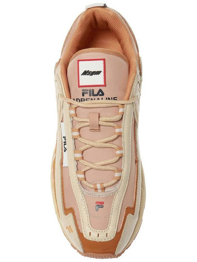 MSGM Men's X Fila Sneakers in Beige, Brand Size 40 (US Size 7.5) - MSGM - BALAAN 2