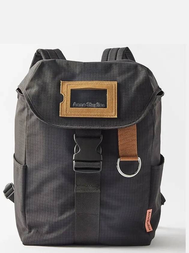 Technical ripstop nylon foldover flap backpack - ACNE STUDIOS - BALAAN 1