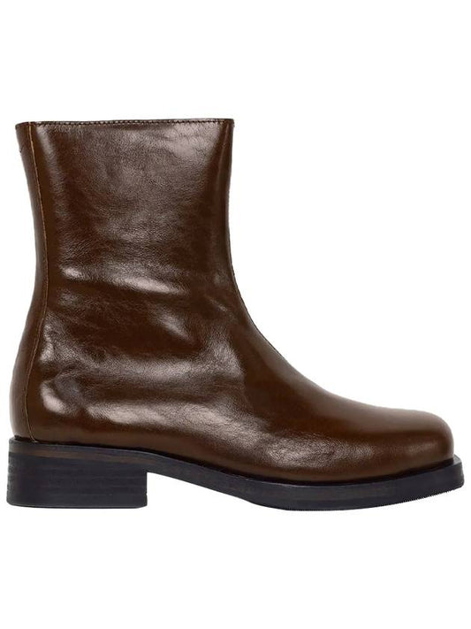 Camion Leather Ankle Boots Brown - OUR LEGACY - BALAAN 1