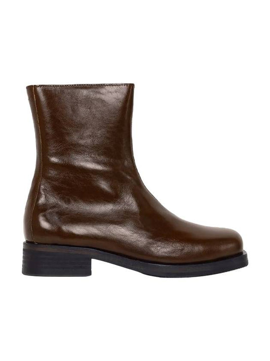 Camion Leather Ankle Boots Brown - OUR LEGACY - BALAAN 1
