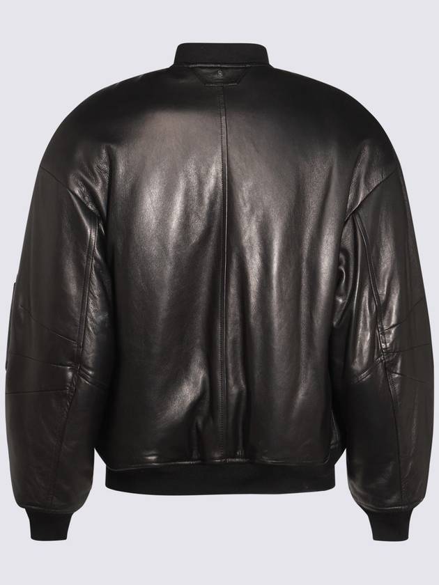 Salvatore Santoro Black Leather Jacket - SALVATORE SANTORO - BALAAN 2