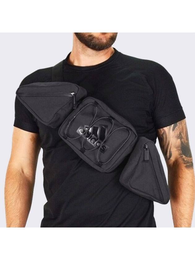 01 HK6491 Performance Crossbody Waist Bag Black Charcoal - ADIDAS - BALAAN 1