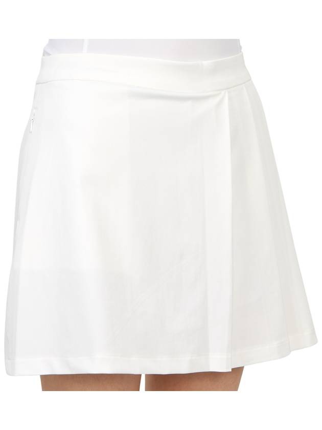 Women's Side Pleat Luxe 4-Way Stretch Twill Skirt White - G/FORE - BALAAN 10