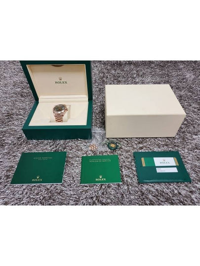 Rolex Day Date Rose Gold Olive Green 19 Years - ROLEX - BALAAN 2