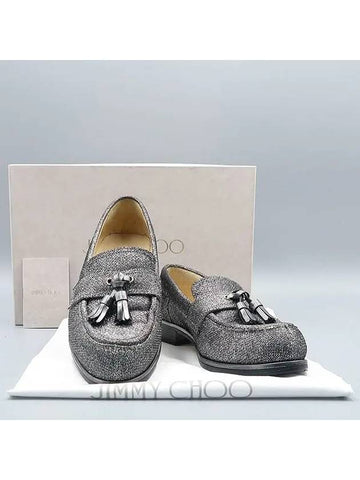 Smith Market used luxury goods silver loafers women s shoes - JIMMY CHOO - BALAAN 1