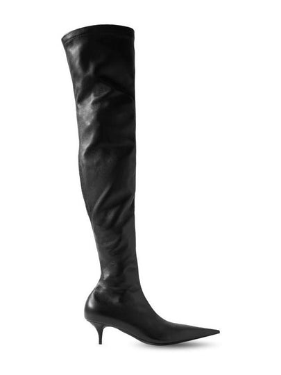 Avenue Nappa Leather Long Boots Black - BALENCIAGA - BALAAN 2