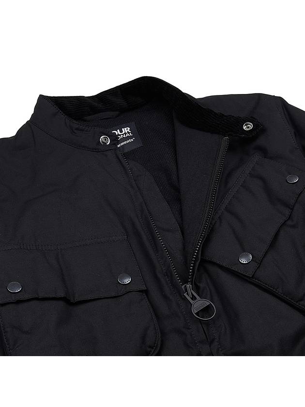 Harlem Wax Jacket Black - BARBOUR - BALAAN 11