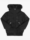 Dixon Nordic Tech Down Blue Fur Bomber Jacket Black Gold - MACKAGE - BALAAN 2