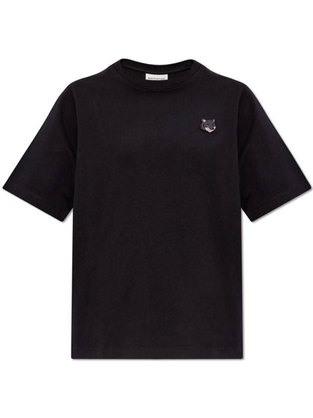 Bold Fox Head Patch Comfort Short Sleeve T-Shirt Black - MAISON KITSUNE - BALAAN 2