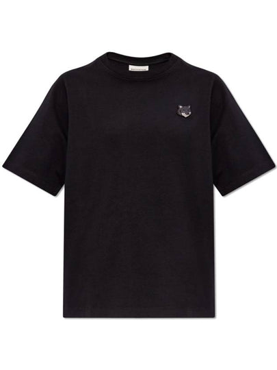 Bold Fox Head Patch Comfort Short Sleeve T-Shirt Black - MAISON KITSUNE - BALAAN 2