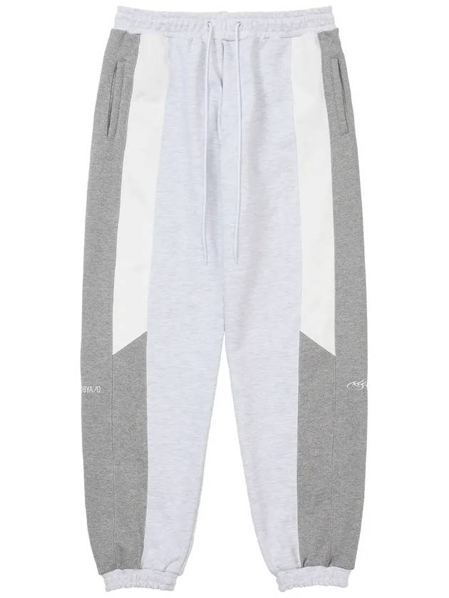 Tri Mix Sweat Track Pants Melange Gray - AJOBYAJO - BALAAN 2