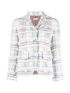 Madras Pouf Tweed High Armhole Sport Jacket - THOM BROWNE - BALAAN 2