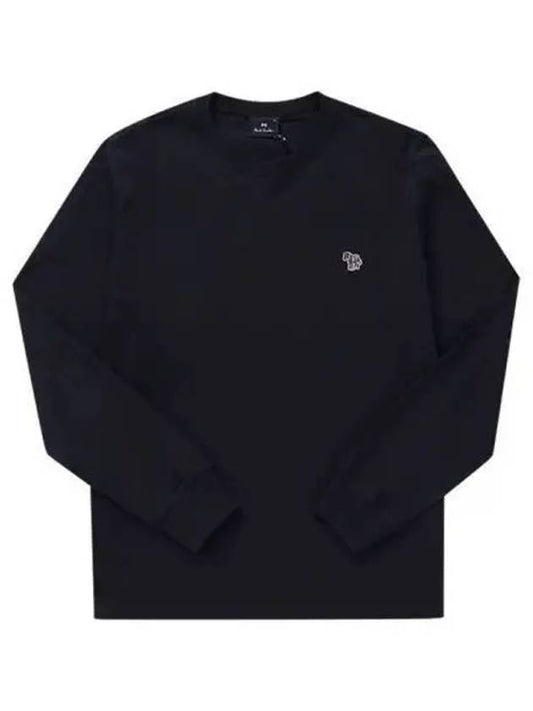 Zebra Logo Long Sleeve T-Shirt Navy - PAUL SMITH - BALAAN 2