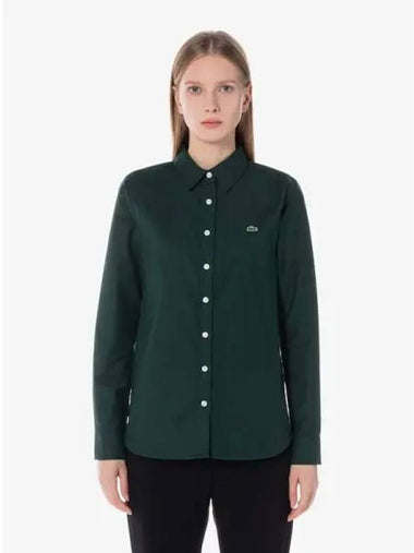 Women s Basic Oxford Stretch Shirt CF124E 54N YZP Domestic Product GQ2N24080583700 - LACOSTE - BALAAN 1