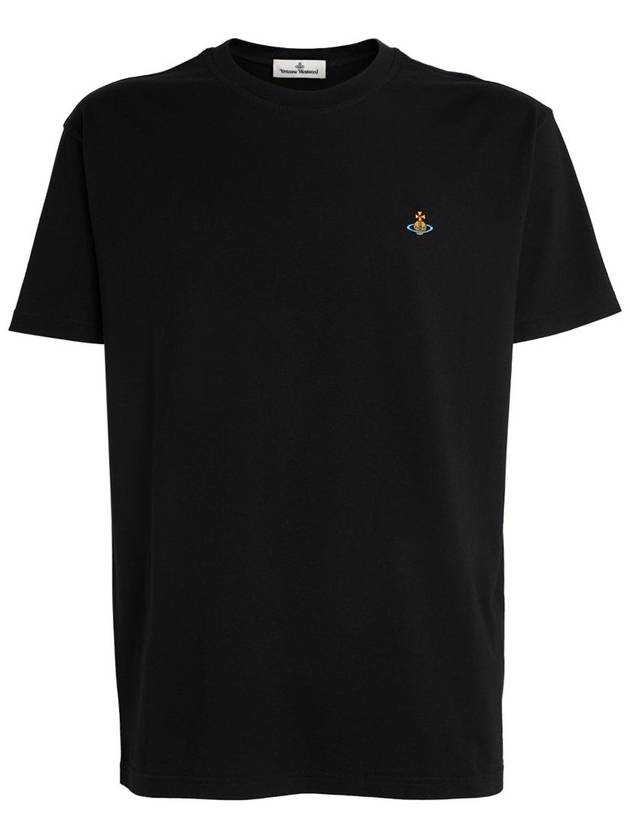 Chest ORB Logo Short Sleeve T-Shirt Black - VIVIENNE WESTWOOD - BALAAN 2