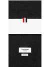 Striped Cashmere Muffler Dark Grey - THOM BROWNE - BALAAN 4