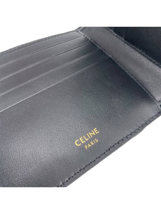 Logo Triomphe Bilford Half Wallet Black - CELINE - BALAAN 7