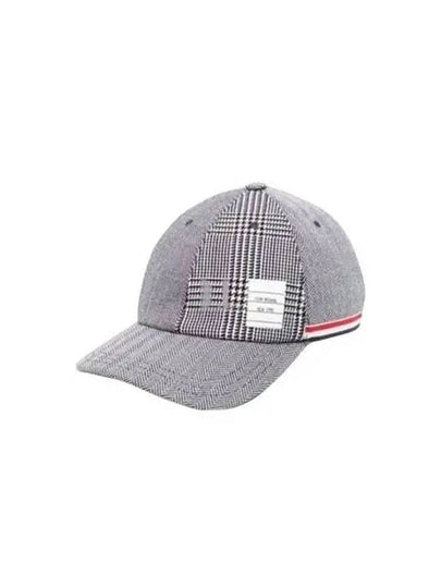 Prince Of Wales Wool Ball Cap Black White - THOM BROWNE - BALAAN 2