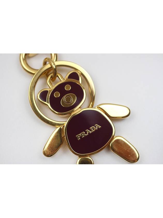 Bear Logo Metal Keyring 1PS399 - PRADA - BALAAN 2