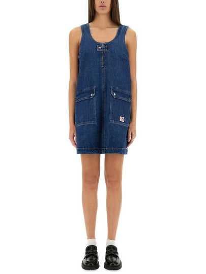 Women's Dominic Denim Short Dress Washed Indigo - A.P.C. - BALAAN 2