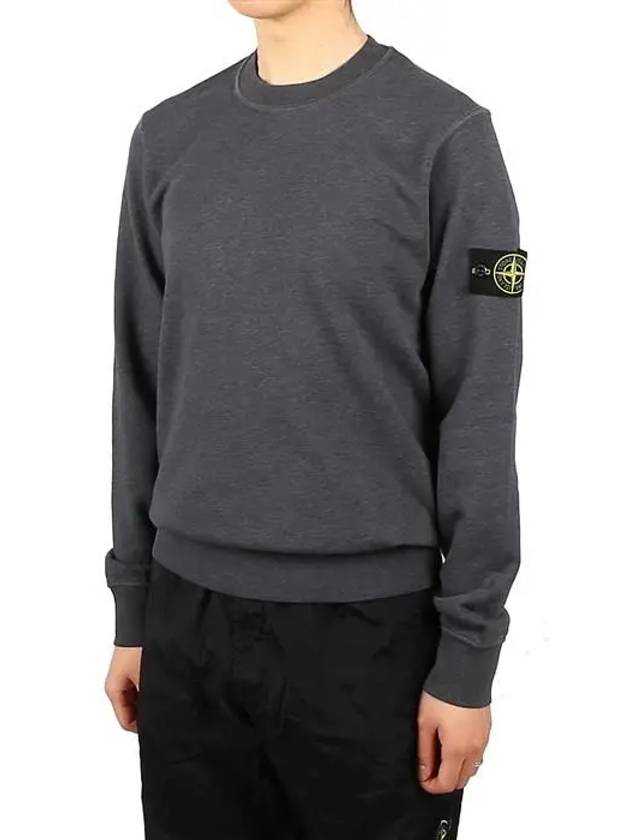 Wappen Patch Crew Neck Sweatshirt Dark Grey - STONE ISLAND - BALAAN 2