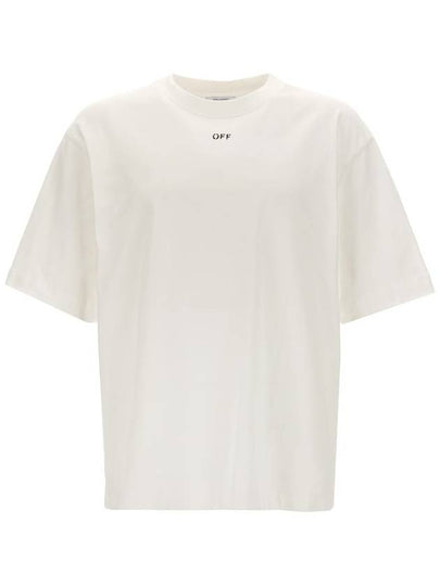 Logo Cotton Jersey Short Sleeve T-Shirt White - OFF WHITE - BALAAN 2