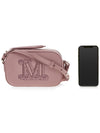 Elsa M Logo Leather Cross Bag Pink - MAX MARA - BALAAN.