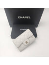 Classic Caviar Card Wallet Gray Gold Kleotok AP0214 B10583 NAAUH - CHANEL - BALAAN 6