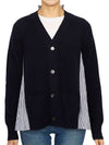 Women s Wool Cardigan Navy - SACAI - BALAAN 4