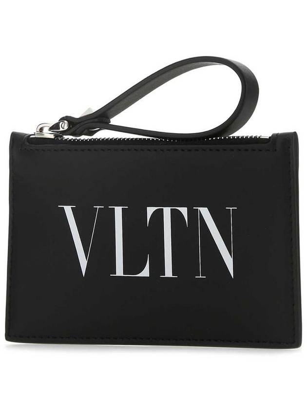 Men's VLTN Card Wallet Black - VALENTINO - BALAAN 3