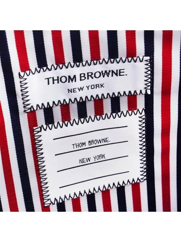 Lobster Grain Leather Medium Clutch Bag Navy - THOM BROWNE - BALAAN 8