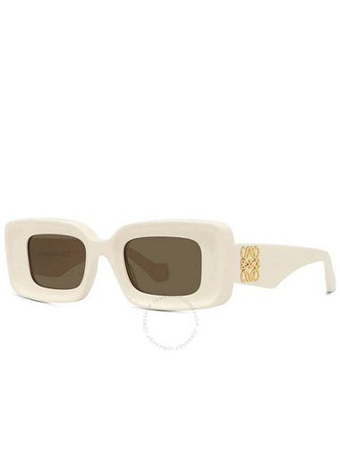 Loewe Brown Rectangular Ladies Sunglasses LW40101I 25E 46 - LOEWE - BALAAN 1