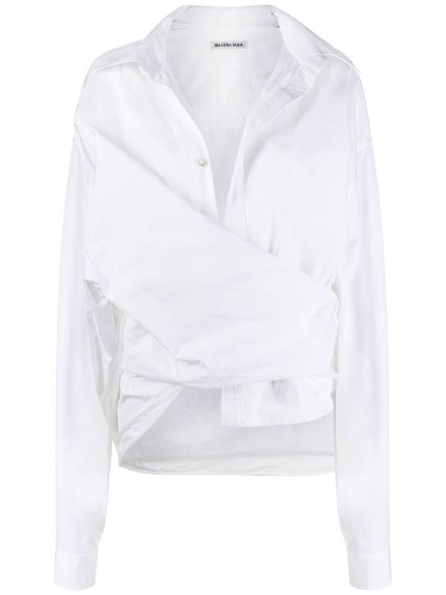 wrap long sleeve shirt white - BALENCIAGA - BALAAN 2