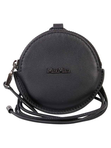 Destino Logo Neck Holder Coin Wallet Black - MAX MARA - BALAAN 1