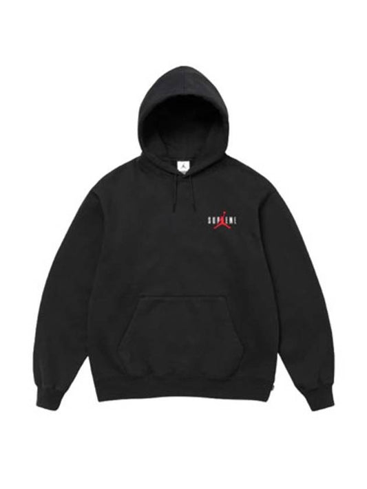 x Jordan Hooded Sweatshirt Black - SUPREME - BALAAN 1