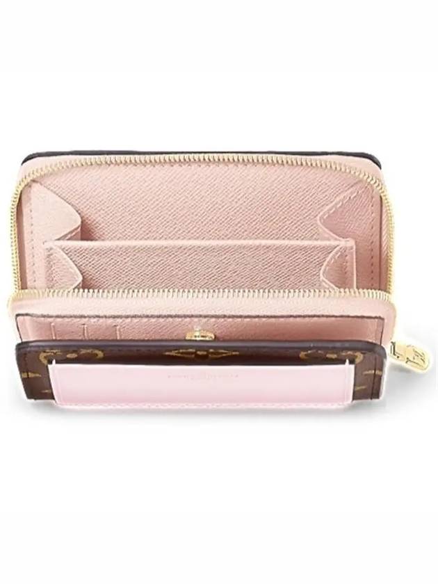 Lou Monogram Coated Canvas Half Wallet Pink - LOUIS VUITTON - BALAAN 5