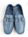 LV initial leather loafer blue 8 5 275 - LOUIS VUITTON - BALAAN 9