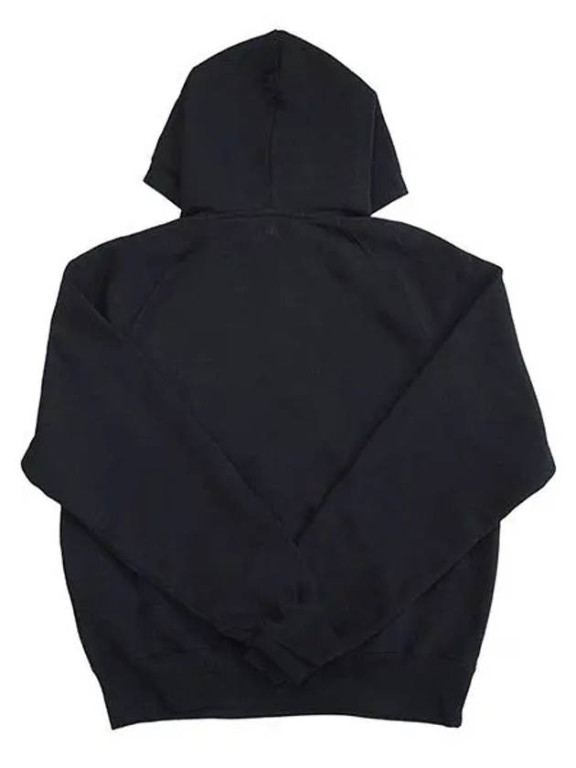 Heart Logo Cotton Hoodie Black - AMI - BALAAN 3