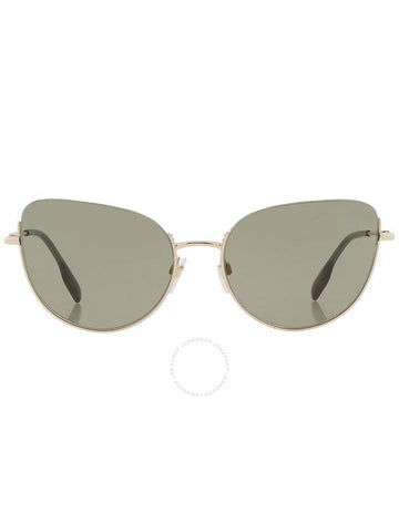 Burberry Harper Green Cat Eye Ladies Sunglasses BE3144 1109/2 58 - BURBERRY - BALAAN 1