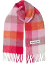 Check Mohair Muffler Pink - ACNE STUDIOS - BALAAN 2