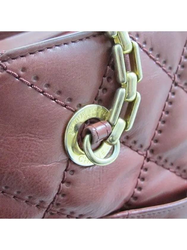 burgundy shoulder bag - CHANEL - BALAAN 4