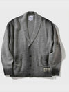 Vintage Washing Eprogo Shawl Collar Cardigan Melange - FFEFF STUDIO - BALAAN 5